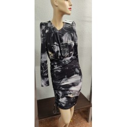 VESTIDO NEGRO NOCHE ESTELAR 2159