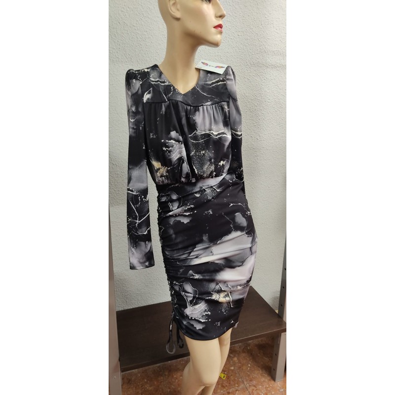 VESTIDO NEGRO NOCHE ESTELAR 2159