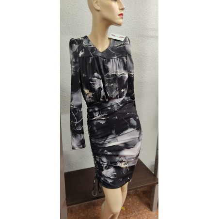 VESTIDO NEGRO NOCHE ESTELAR 2159