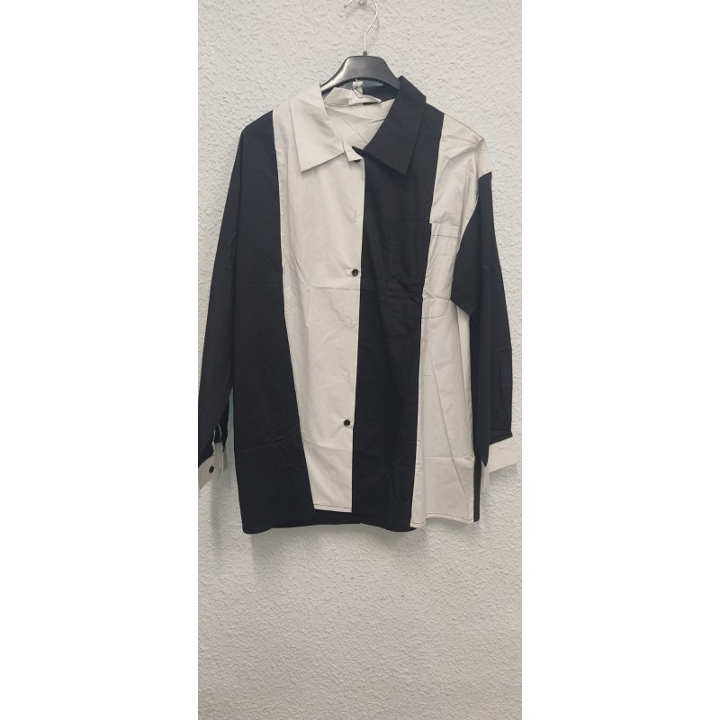 CAMISA UNISEX CAMEL GRIS CLARO / NEGRO