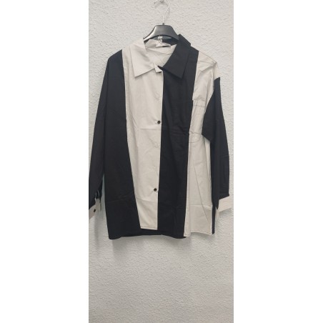 CAMISA UNISEX CAMEL GRIS CLARO / NEGRO