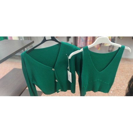 REBECA Y TOP VERDE OLIVA 2225