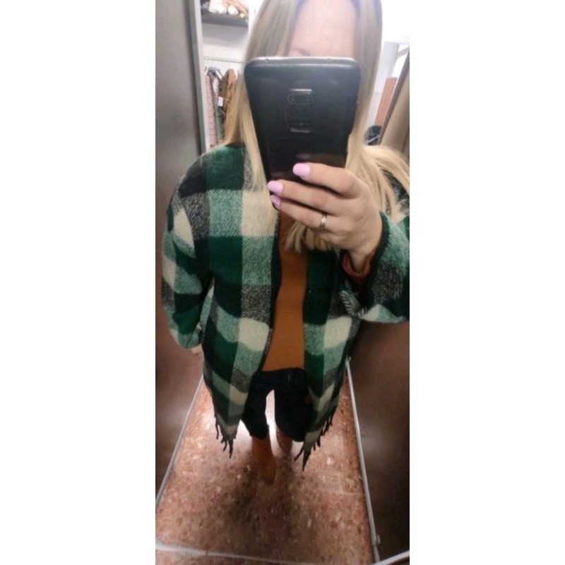 CARDIGAN CUADRO VERDE 2203