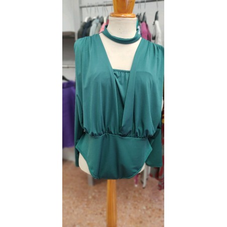 BODY CAMISA OVEL VERDE OSCURO 2208