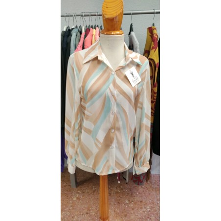 CAMISA JASPEADA SATEN 2224