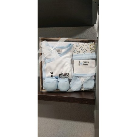 SET REGALO BEBE RECIEN NACIDO I LOVE MAMA