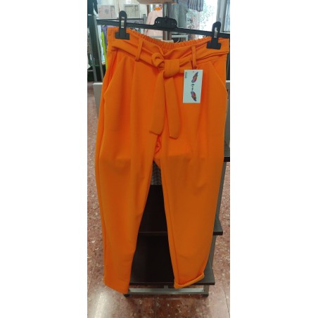 PANTALON CREPON NARANJA 2135