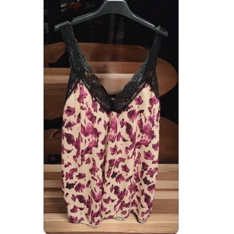 LENCERA ANIMAL PRINT LILA 2056